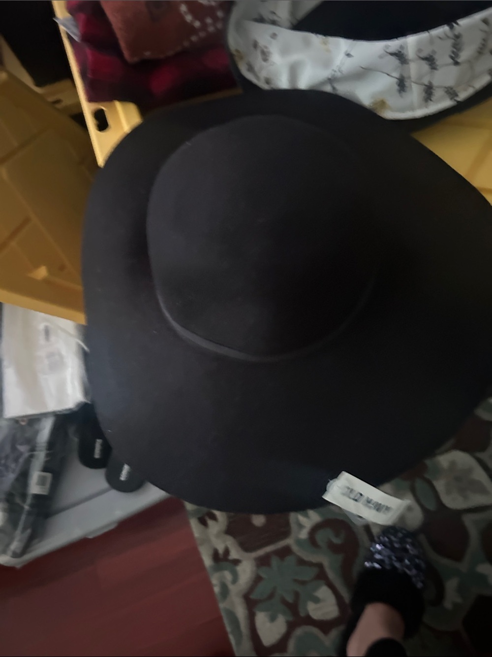 Classic Wide-Brim Black Women’s Hat